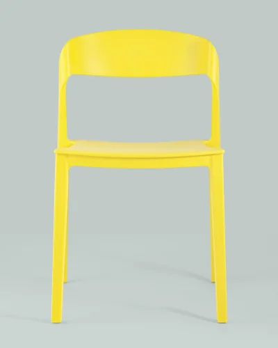 Стул Moris пластик желтый УТ000005555 Stool Group, жёлтый/пластик, ножки/пластик/жёлтый, размеры - ***** фото 4