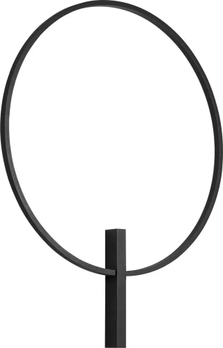 Бра LED Undine 738567 Lightstar чёрный на 1 лампу, основание чёрное в стиле минимализм современный кольца