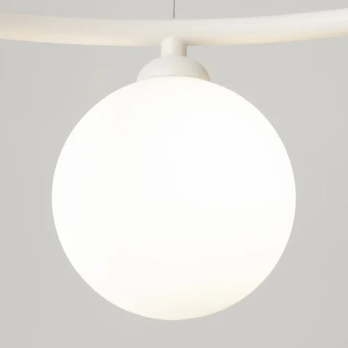 Люстра подвесная Ring MOD013PL-06W Maytoni белая на 6 ламп, основание белое в стиле современный шар фото 5