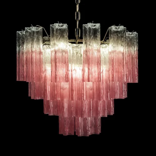 Люстра подвесная Мурано / Murano 10580/600 Clear pink LOFT IT розовая на 10 ламп, основание бронзовое в стиле современный арт-деко фото 4 Люстра подвесная Мурано / Murano 10580/600 Clear pink LOFT IT розовая на 10 ламп, основание бронзовое в стиле современный арт-деко фото 4