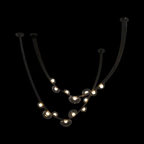 Светильник подвесной LED Belt 10188/2500 LOFT IT серый чёрный на 14 ламп, основание чёрное в стиле современный фото 6