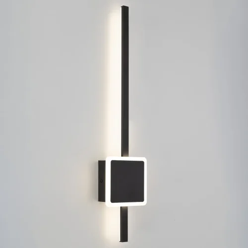 Бра с выключателем LED Стиг CL203411 Citilux чёрный на 1 лампа, основание чёрное в стиле хай-тек современный отражённый свет фото 6
