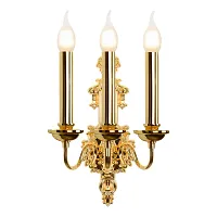 Бра Louvre  B8551-3W GD iLamp без плафона 3 лампы, основание золотое в стиле американский современный 