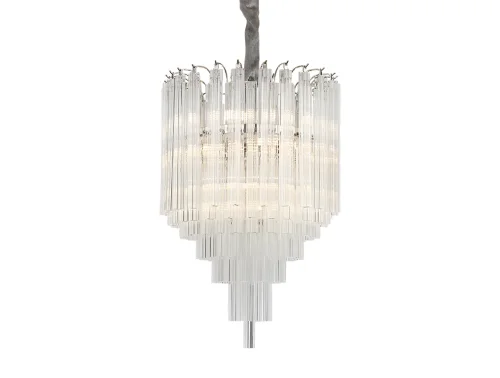 Светильник подвесной 8913/S Newport прозрачный 13 ламп, основание никель в стиле американский современный классический  фото 2