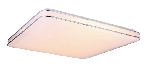 Светильник потолочный LED с пультом Lassy 48406-48 Globo белый 1 лампа, основание белое в стиле современный квадраты