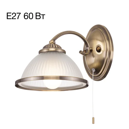 Бра с выключателем Alonso CL422313 Citilux белый на 1 лампа, основание бронзовое в стиле классический современный 