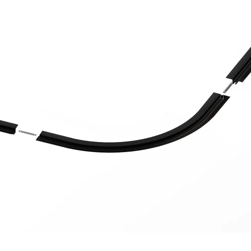 Радиусный угол для встраиваемого шинопровода Super5 ST066.409.01 ST-Luce чёрный в стиле для светильников серии Super5 магнитный фото 2