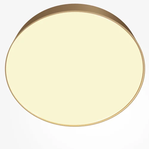 Светильник потолочный LED Zon C032CL-45W2.7K-RD-MG Maytoni белый на 1 лампу, основание матовое золото в стиле современный хай-тек круглый фото 2