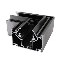 Угол-соединитель для шинопровода в натяжной потолок Skyline 48 ST047.199.00 ST-Luce чёрный в стиле для светильников серии Skyline 48 натяжной потолок