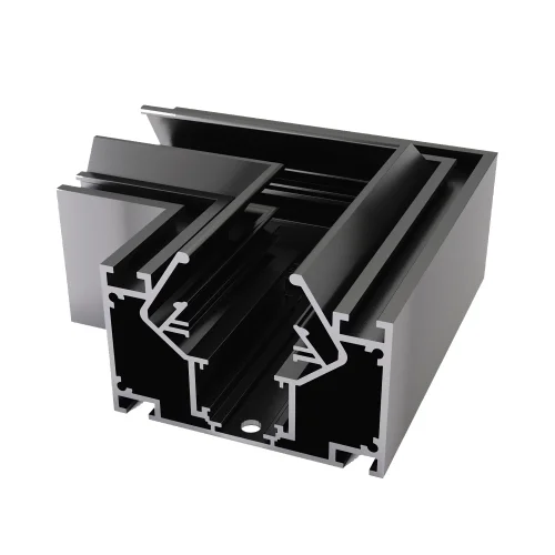 Угол-соединитель для шинопровода в натяжной потолок Skyline 48 ST047.199.00 ST-Luce чёрный в стиле для светильников серии Skyline 48 натяжной потолок