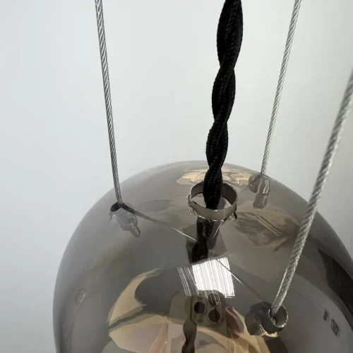Светильник подвесной FRAGA 140714-26 ImperiumLoft прозрачный 1 лампа, основание чёрное в стиле современный  фото 19