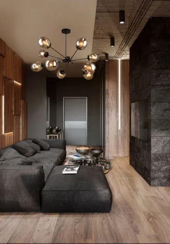 Люстра на штанге 0678CL-10BK Milosh Tendence янтарная на 10 ламп, основание чёрное в стиле лофт современный шар фото 2 Люстра на штанге 0678CL-10BK Milosh Tendence янтарная на 10 ламп, основание чёрное в стиле лофт современный шар фото 2