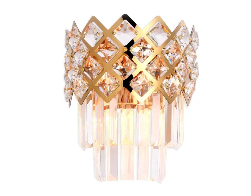 Бра Traditional TR5284 Ambrella light прозрачный на 2 лампы, основание золотое в стиле классический 