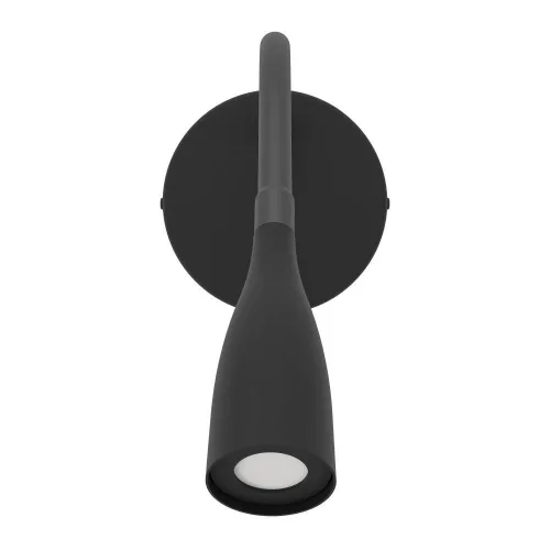 Бра с выключателем LED Olivandino 901781 Eglo чёрный на 1 лампу, основание чёрное в стиле современный гибкая ножка для чтения фото 5