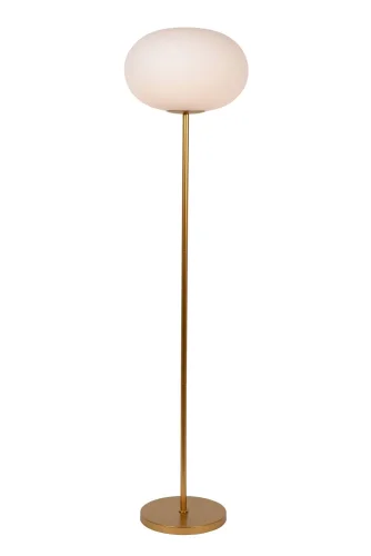 Торшер Elysee 21730/01/61 Lucide  белый 1 лампа, основание матовое золото латунь в стиле классический
