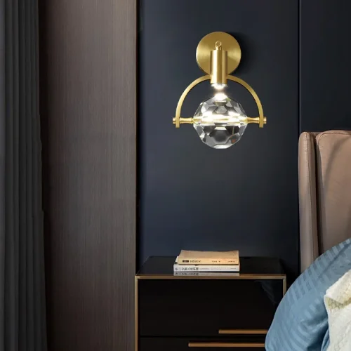 Настенный светильник GOLF WALL 208317-23 ImperiumLoft прозрачный на 1 лампу, основание латунь в стиле современный фото 7