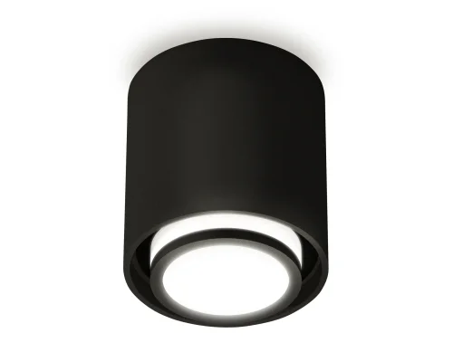 Светильник накладной Techno spot XS7723015 Ambrella light чёрный 1 лампа, основание чёрное в стиле современный хай-тек круглый