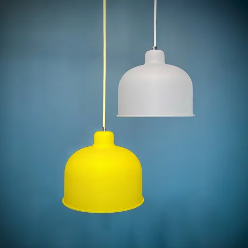 Светильник подвесной Grain 178315-26 ImperiumLoft жёлтый 1 лампа, основание жёлтое в стиле современный скандинавский  фото 6