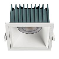 Светильник точечный LED Ciclone 385446 Lightstar белый на 1 лампу, основание белое в стиле современный квадратный
