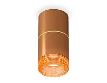 Светильник накладной Techno spot XS7404062 Ambrella light коричневый 1 лампа, основание коричневое в стиле хай-тек современный круглый