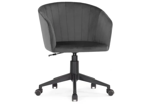 Компьютерное кресло Тибо графитовый 464223 Woodville, графит/велюр, ножки/пластик/чёрный, размеры - *900***600*600