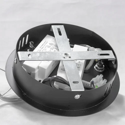 Светильник подвесной LED River LSP-8391 Lussole белый 1 лампа, основание чёрное в стиле современный  фото 5