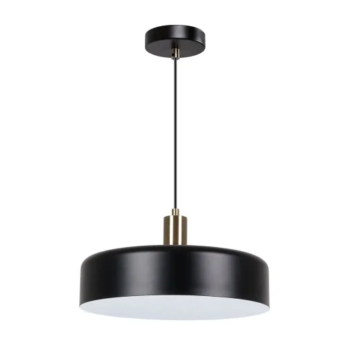 Светильник подвесной Skat A7152SP-1BK Arte Lamp чёрный на 1 лампу, основание чёрное в стиле лофт современный 