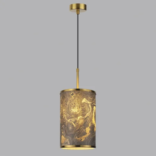 Светильник подвесной Bergi 5064/1A Odeon Light серый 1 лампа, основание античное бронза в стиле современный  фото 7