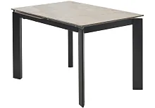 Керамический стол Corner 120 gloss amber jade solid ceramic / black 593875 Woodville столешница бежевая из керамика