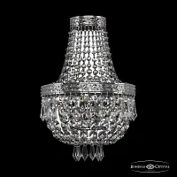 Бра 19271B/H1/20IV Ni Bohemia Ivele Crystal прозрачный 2 лампы, основание никель в стиле классический sp