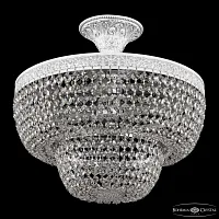 Люстра потолочная AL19091/35FL WMN Bohemia Ivele Crystal без плафона на 4 лампы, основание белое серое в стиле классика sp