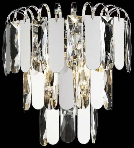 Бра Crescentia WE105.03.101 Wertmark прозрачный на 3 лампы, основание хром в стиле современный 