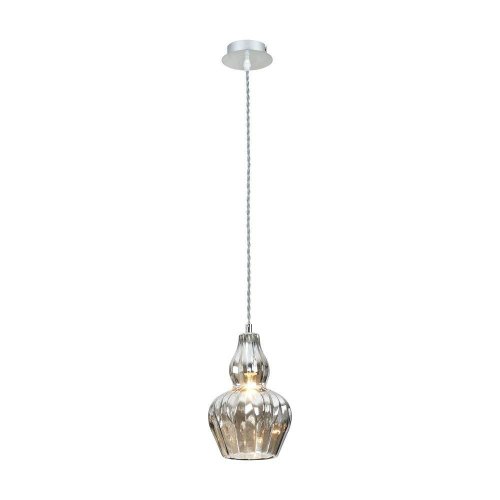 Светильник подвесной Eustoma MOD238-PL-01-B Maytoni прозрачный серый 1 лампа, основание хром в стиле современный 