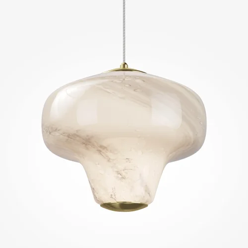 Светильник подвесной LED Sirocco MOD359PL-L6BS3K Maytoni белый на 1 лампу, основание латунь в стиле современный фото 7