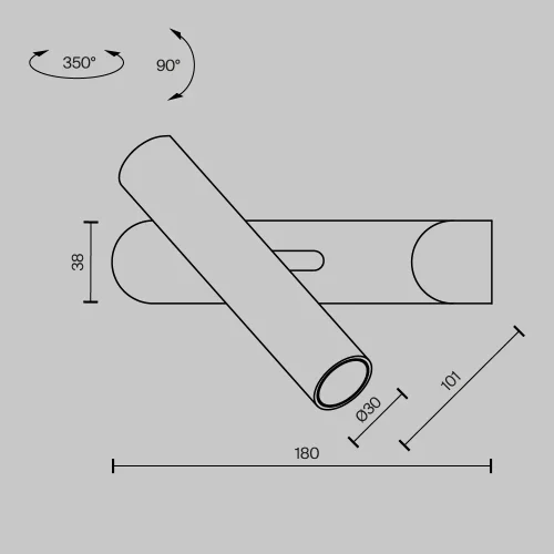 Бра с выключателем LED MOD442WL-L8B3K1 Paradox Maytoni чёрный на 1 лампу, основание чёрное в стиле минимализм современный для чтения фото 7 Бра с выключателем LED MOD442WL-L8B3K1 Paradox Maytoni чёрный на 1 лампу, основание чёрное в стиле минимализм современный для чтения фото 7