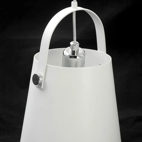 Люстра подвесная Bisbee GRLSP-8098 Lussole белая на 6 ламп, основание белое в стиле современный  фото 2