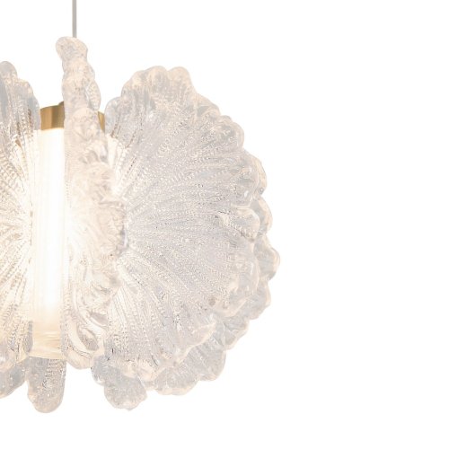 Светильник подвесной LED Flower FR5579PL-L8BS Freya прозрачный на 1 лампу, основание латунь в стиле современный фото 13 Светильник подвесной LED Flower FR5579PL-L8BS Freya прозрачный на 1 лампу, основание латунь в стиле современный фото 13