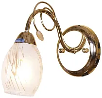 Бра  766-301-01 Velante белый 1 лампа, основание золотое в стиле классический 