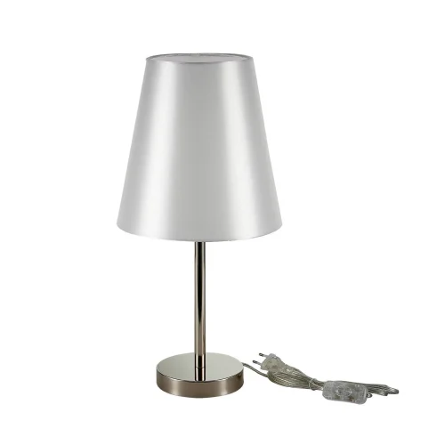 Настольная лампа Bellino SLE105904-01 Evoluce белая 1 лампа, основание никель металл в стиле современный  фото 2