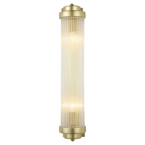 Бра LSP-8752 Lussole прозрачный на 2 лампы, основание матовое золото в стиле классический современный  фото 2