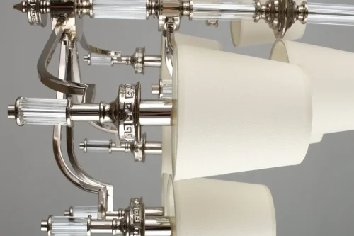 Люстра подвесная Dimaro OML-87803-15 Omnilux бежевая на 15 ламп, основание хром в стиле классический фото 7