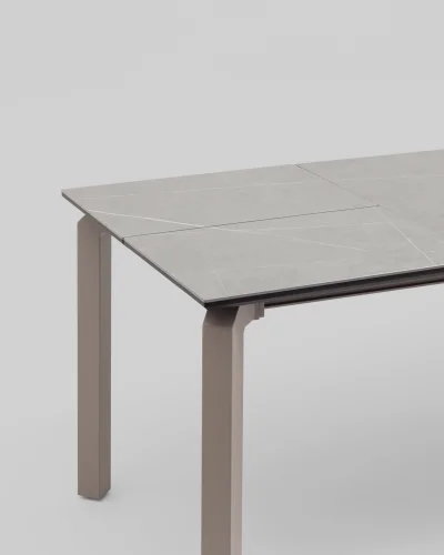 Стол обеденный Varden, раскладной, 160-220*90, керамика, серый УТ000040850 Stool Group столешница серая из стекло фото 4