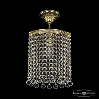 Светильник потолочный 19203/20IV G Balls Bohemia Ivele Crystal прозрачный 1 лампа, основание золотое в стиле классика balls