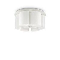 Люстра потолочная ALMOND PL9 Ideal Lux белая на 9 ламп, основание белое в стиле современный 