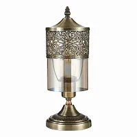 Настольная лампа Эмир CL467813 Citilux янтарная 1 лампа, основание бронзовое металл в стиле восточный 