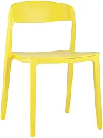 Стул Moris пластик желтый УТ000005555 Stool Group, жёлтый/пластик, ножки/пластик/жёлтый, размеры - *****