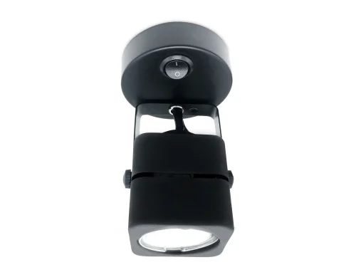 Бра с выключателем Techno spot TA110 Ambrella light чёрный на 1 лампа, основание чёрное в стиле современный хай-тек  фото 3