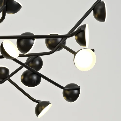 Люстра потолочная LED Adn 6422 Mantra чёрная на 1 лампа, основание чёрное в стиле современный хай-тек  фото 3