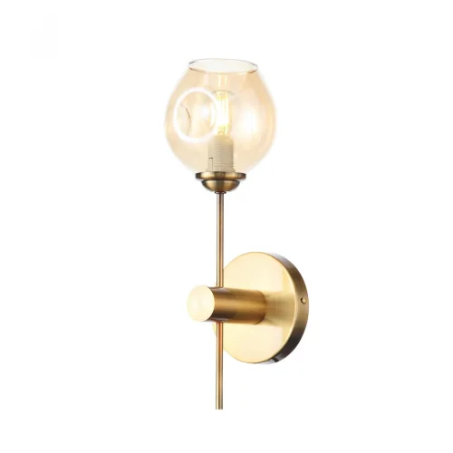 Бра Fovia SL1500.201.01 ST-Luce янтарный на 1 лампа, основание золотое в стиле современный 