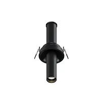 Светильник точечный LED Focus T C140RS-L200-7W3K-B Maytoni чёрный 1 лампа, основание чёрное в стиле современный хай-тек круглый трубочки